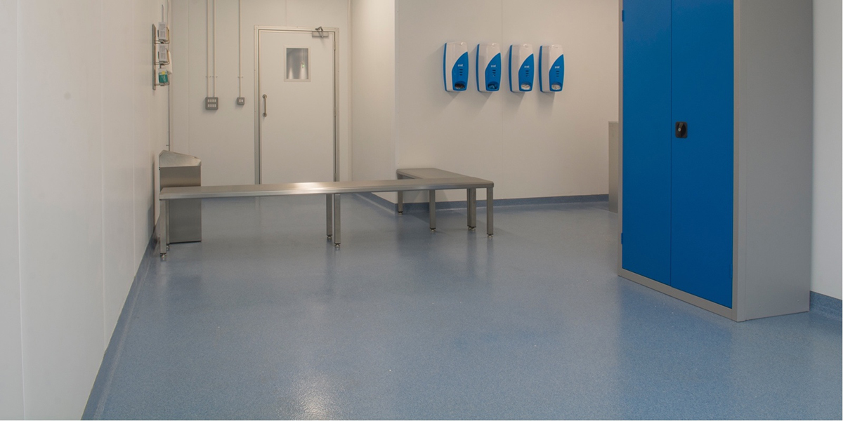 Changing room floor